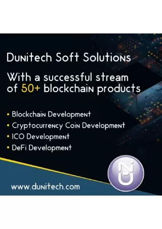 Blockchain in supply chain - Dunitech in lucknow