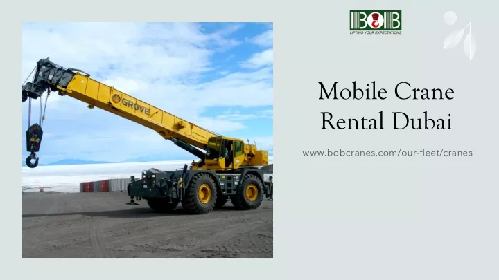 mobile crane rental dubai