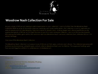 woodrow nash collection for sale