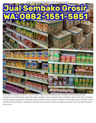 088ᒿ·l55l·585l (WA) Grosir Sembako Dan Snack Sembako Grosir Dan Eceran