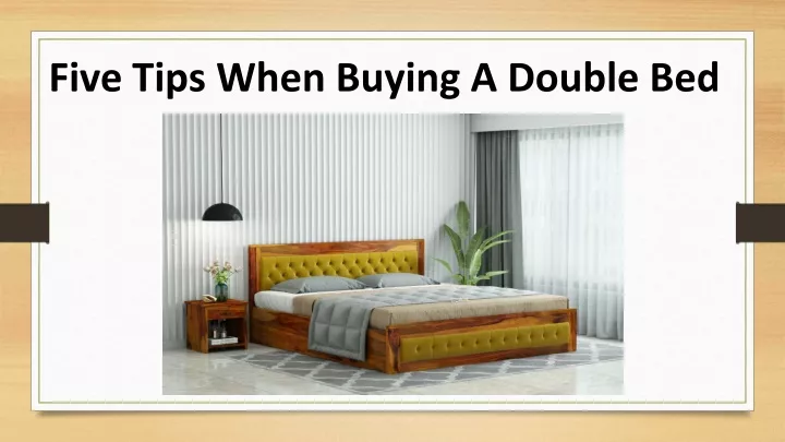 five tips when buying a double bed