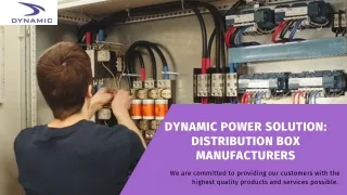 Dynamic Power Solution Distribution Box Manufacturers