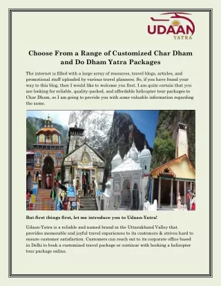 Do Dham Yatra 3n 4d Packages