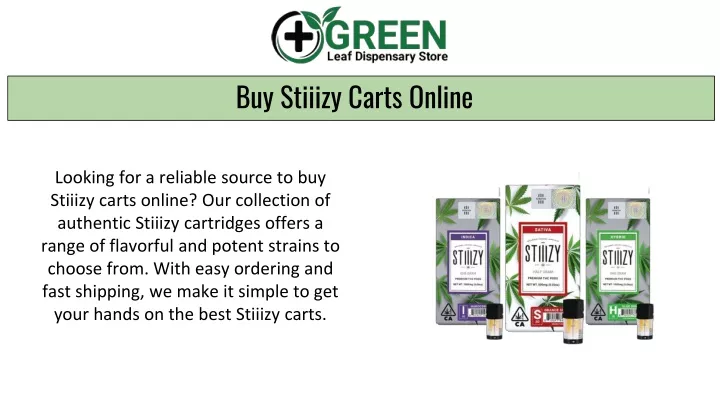 buy stiiizy carts online