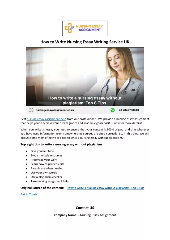 how to write nursing essay writing service uk