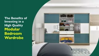 the benefits of investing in a high quality modular bedroom wardrobe