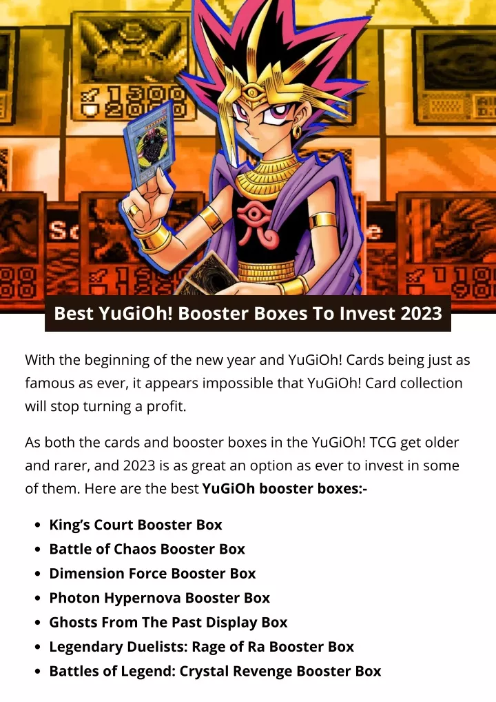 best yugioh booster boxes to invest 2023