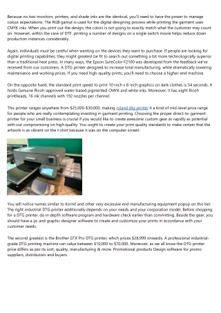 Dtg Printers T-shirt Printing Machine