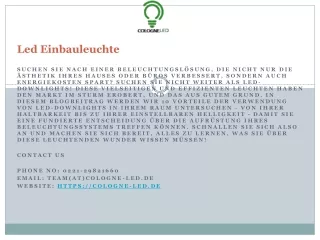 led einbauleuchte