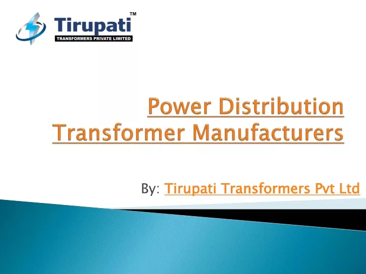 power distribution transformer manufacturers