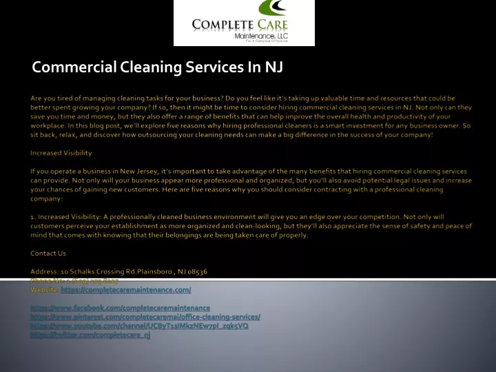 commercial cleaning services in nj