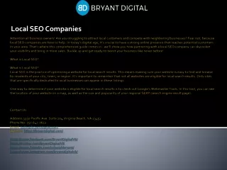 local seo companies
