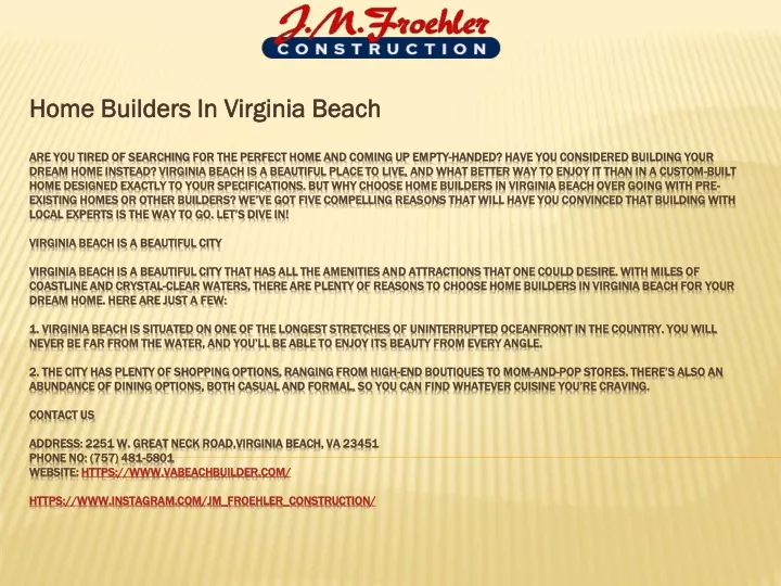 home builders in virginia beach