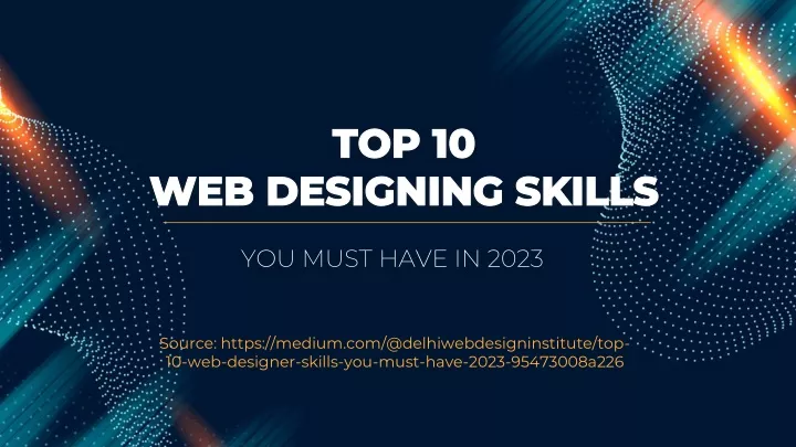 top 10 web designing skills