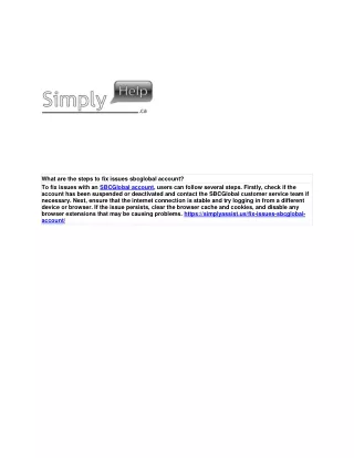 what are the steps to fix issues sbcglobal