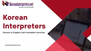 Korean certified interpreter - Koreaninterpreters.net