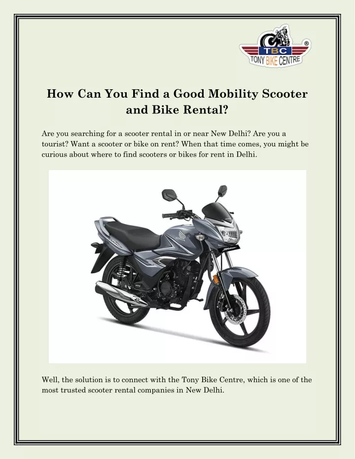 how can you find a good mobility scooter and bike