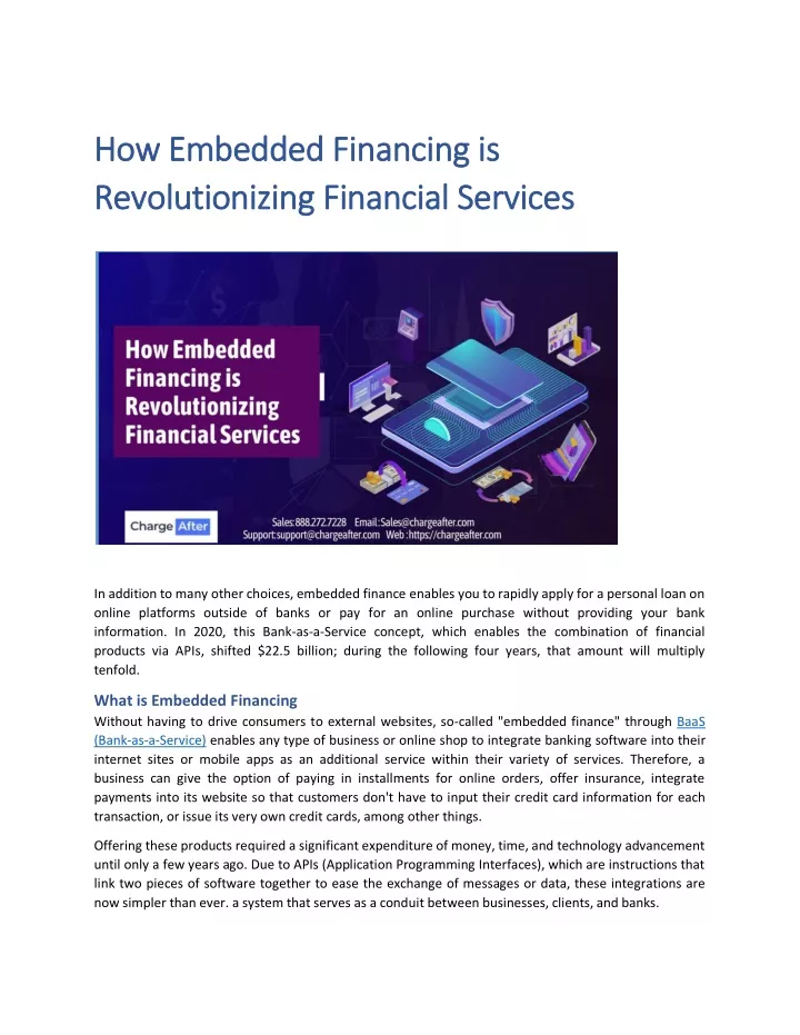 how embedded financing is how embedded financing