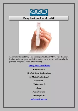 Drug bust auckland | ADT