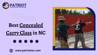 Get The Best Concealed Carry Class in NC