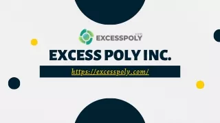 Plastic Recyclers Near Me | Excesspoly.com