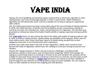 Vape India