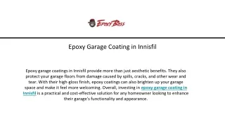 Epoxy Garage Coating in Innisfil - Epoxy Boss