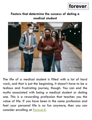 Factors that determine the success of dating a medical student