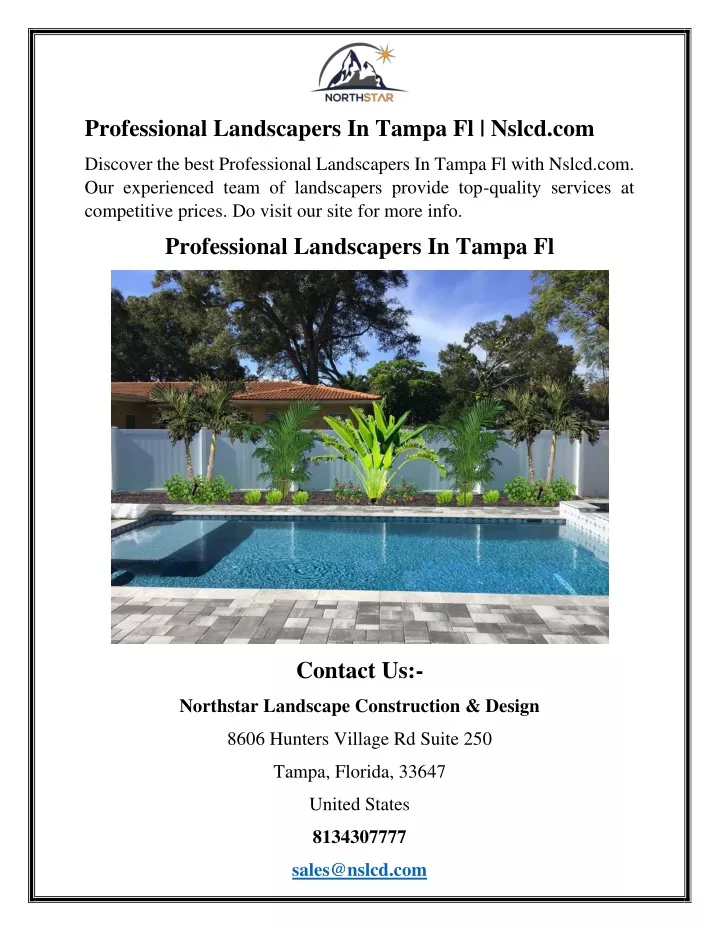 professional landscapers in tampa fl nslcd com