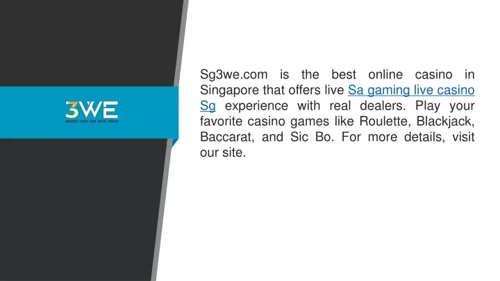 sg3we com is the best online casino in singapore