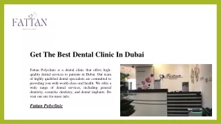 Get The Best Dental Clinic In Dubai