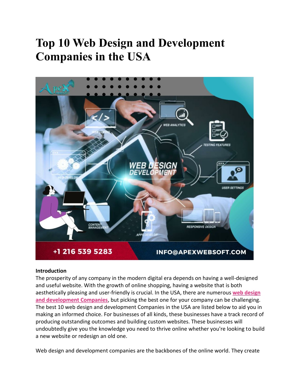 PPT - Top 10 Web Design and Development Companies in USA PowerPoint ...