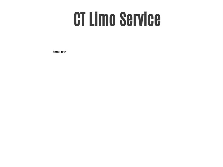 ct limo service