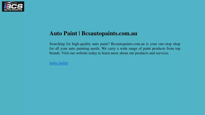 auto paint bcsautopaints com au searching