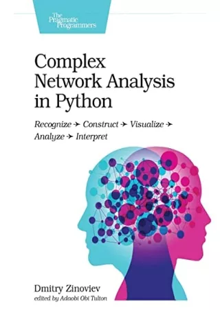 _PDF_ Complex Network Analysis in Python: Recognize - Construct - Visualize - An