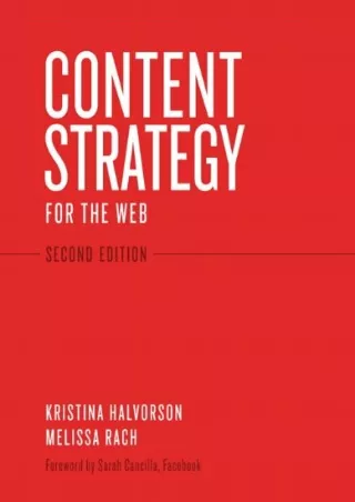 PDF/BOOK Content Strategy for the Web, 2nd Edition