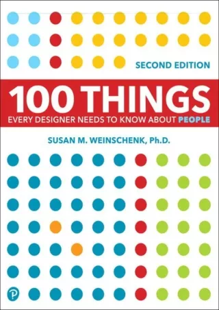 _PDF_ 100 Things Every Designer Needs to Know About People (Voices That Matter)
