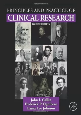 DOWNLOAD/PDF  Principles and Practice of Clinical Research