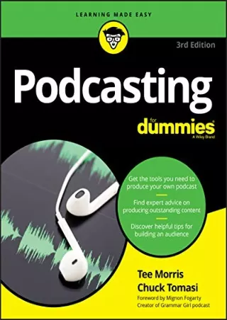 _PDF_ Podcasting For Dummies 3e (For Dummies (Computer/Tech))