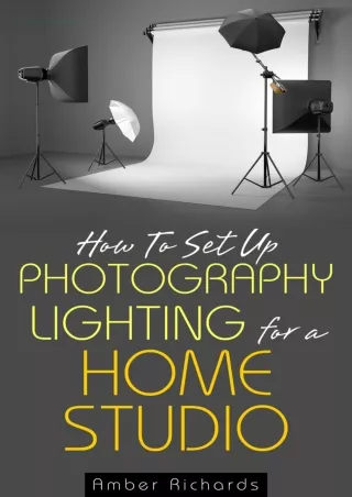 PDF/BOOK How to Set Up Photography Lighting for a Home Studio