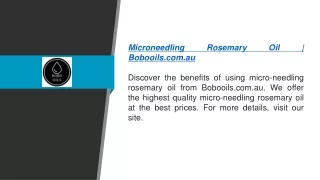 microneedling rosemary oil