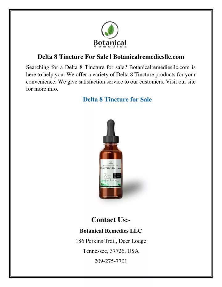 delta 8 tincture for sale botanicalremediesllc com