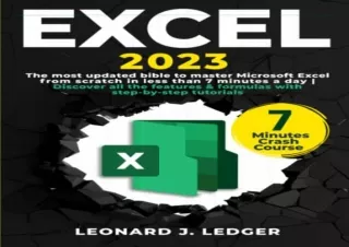 PDF Excel: The most updated bible to master Microsoft Excel from scratch in less