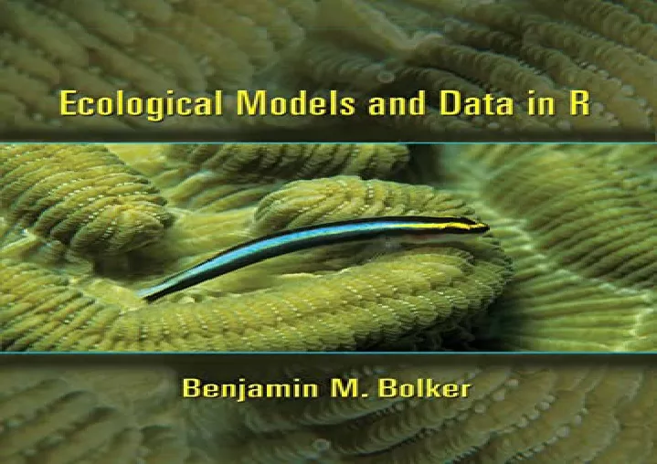 download ecological models and data in r free