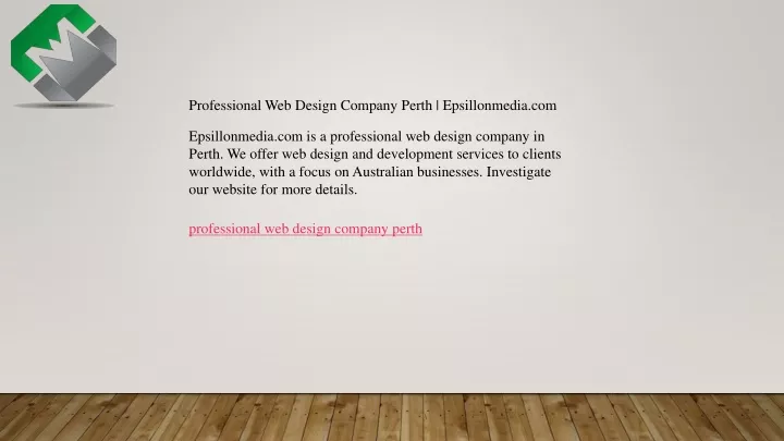 professional web design company perth