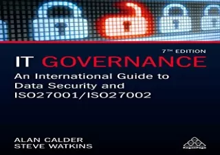 [READ PDF] IT Governance: An International Guide to Data Security and ISO 27001/