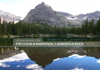 [DOWNLOAD PDF] Concepts of Programming Languages (11th Edition) kindle