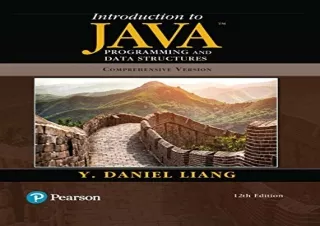 [DOWNLOAD PDF] Introduction to Java Programming and Data Structures, Comprehensi