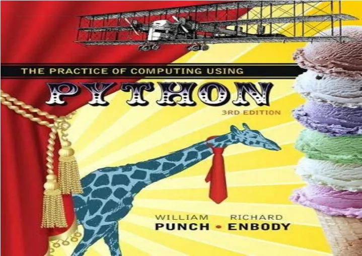 PPT - (PDF BOOK) Practice Of Computing Using Python, The Free ...