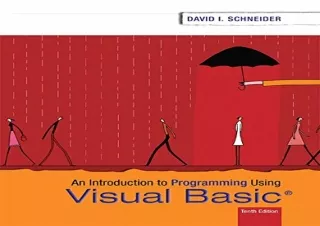 [READ PDF] Introduction to Programming Using Visual Basic kindle